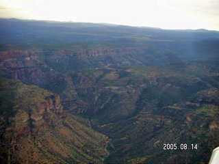 aerial -- canyons around Cibecue, Arizona