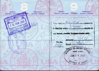 12 5ks. Passport 8-9 visas