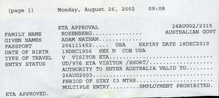 14 5ks. Passport Australian visa