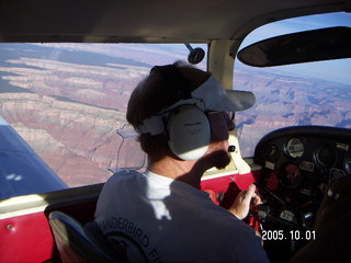 Adam flying N4372J over the Grand Canyon