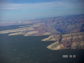 Grand Canyon aerial -- South Rim