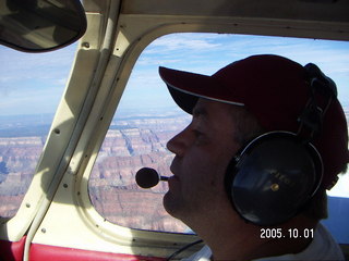 Tim Higel over the Grand Canyon