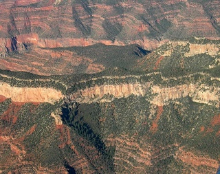 Grand Canyon South Rim view aerial