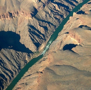 Grand Canyon aerial -- Colorado River