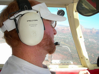 Adam flying over Sedona