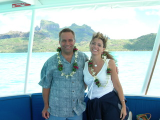 Tim and Dana Higel in Bora Bora