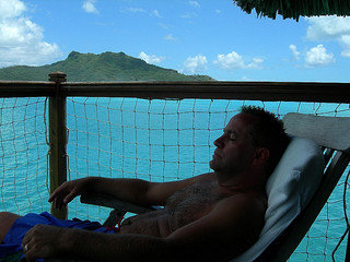 Tim and Dana Higel in Bora Bora