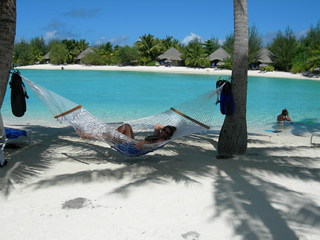 Tim and Dana Higel in Bora Bora