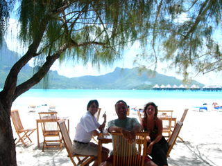 Tim and Dana Higel in Bora Bora