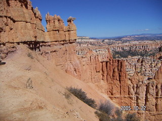 Bryce Canyon -- Under Rim Trail / Hat Shop / To Peek-a-boo Loop sign