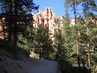 Bryce Canyon -- Peek-a-boo Loop -- view through rock tunnels