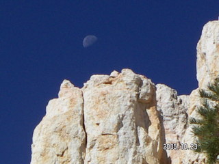 Bryce Canyon -- Fairyland Trail with the moon