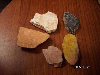 Five rocks from bryce canyon