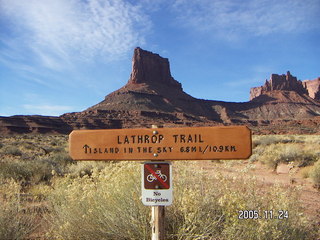 Zion National Park -- Angel's Landing -- sign (unreadable)