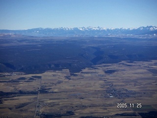 aerial -- Colorado mountains