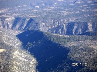 aerial -- Colorado canyon