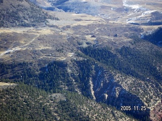 aerial -- Colorado canyon and montains