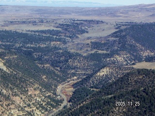 aerial -- Colorado canyon