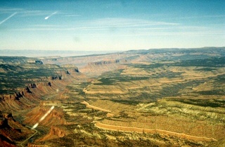 aerial -- Colorado canyon