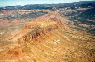 aerial -- Colorado canyon