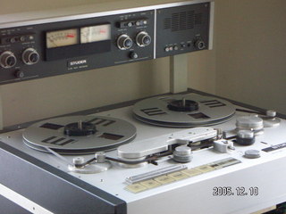 reel-to-reel tapes on shelves