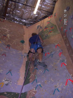 Phoenix Rock Gym -- Adam climbing