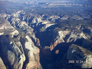 aerial -- Zion National Park