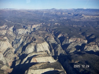 aerial -- Zion National Park