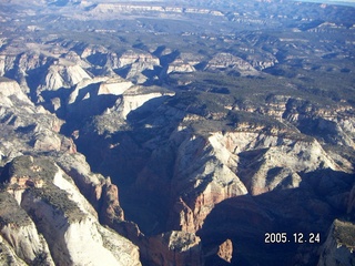 aerial -- Zion National Park