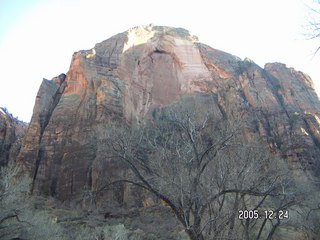 Zion National Park -- Angel's Landing hike -- Adam on top of the pile of rocks