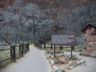 Zion National Park -- Virgin River path