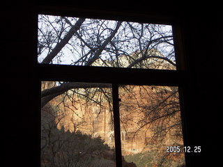 Zion National Park -- view from Zion Lodge retaurant