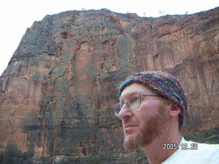 Zion National Park -- Hidden Canyon trail -- Adam