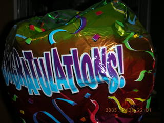 Second picture with my new Nikon Coolpix S2 -- Congratulations balloon