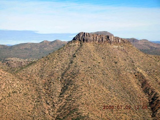 aerial -- from Globe to Roosevelt Lake