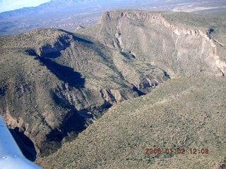 aerial -- from Globe to Roosevelt Lake