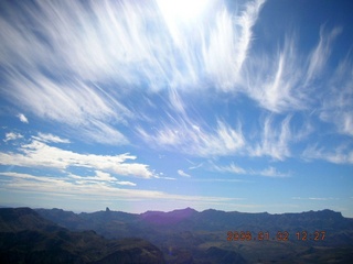 aerial -- Salt River -- interesting clouds