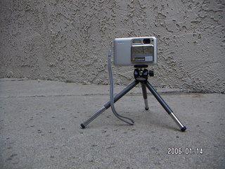 Nikon coolpix on cute, little tripod