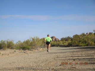 267 5pe. Bagdad -- Coors Lake trail -- Adam running