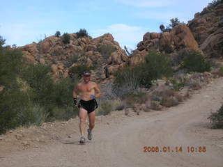 269 5pe. Bagdad -- Coors Lake trail -- Adam running