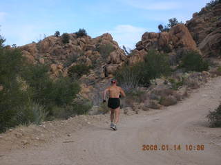 270 5pe. Bagdad -- Coors Lake trail -- Adam running