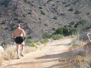 279 5pe. Bagdad -- Coors Lake trail -- Adam running