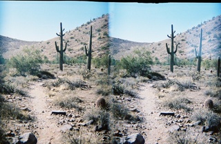 stereo-3D L+R parallel-eye Loreo -- Lost Dog Wash trail