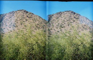 stereo-3D L+R parallel-eye Loreo -- Lost Dog Wash trail