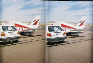 stereo-3D L+R parallel-eye Loreo N4372J at Deer Valley with my car