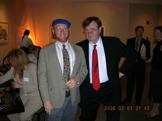 Garrison Keillor and Adam at Scottsdale Art Center