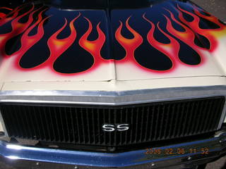 Sean's El Camino with flames