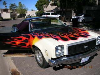 Sean's El Camino with flames