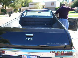 Sean's El Camino with flames