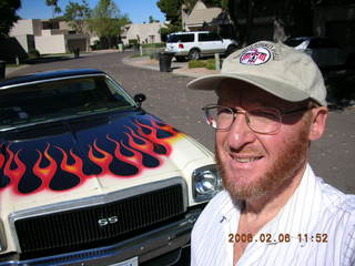 Sean's El Camino with flames -- Sean